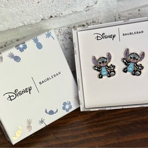 BaubleBar Disney Stitch Earrings - Purple and Blue